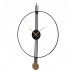 Ring & Stripes Metal Wall Clock